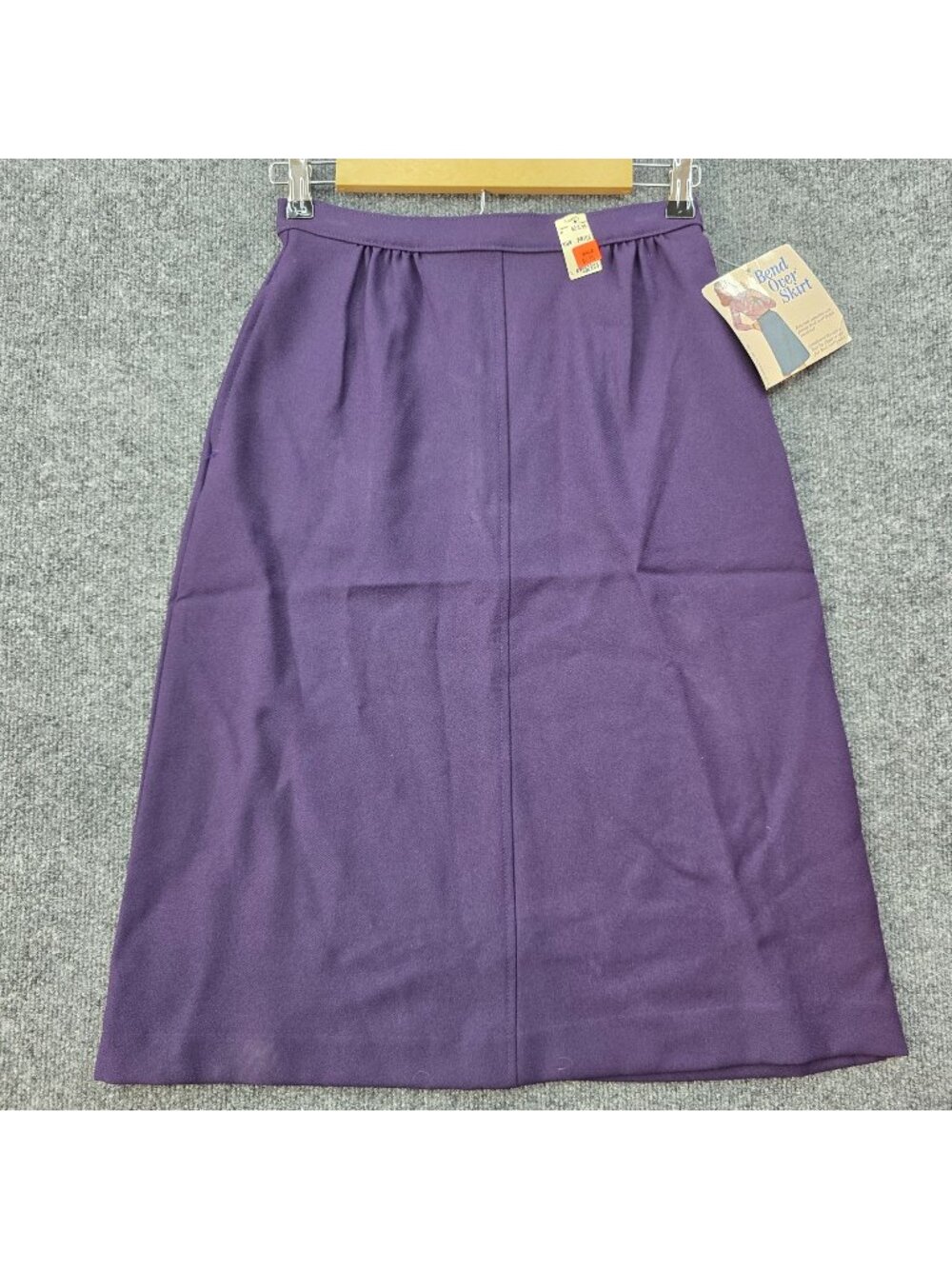 Vintage 80s Levi's Bend Over Skirt 10 Purple High Waist Corporate Goth Preppy